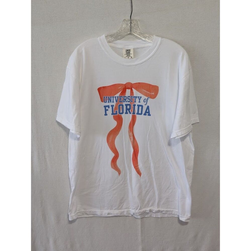 University of Florida Gators Graphic Print White T-shirt Size Large